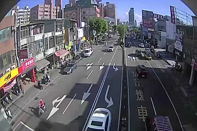 中清路/后庄路(右側車流往文心路)Zhongqing Rd./Houzhuang Rd.(Right side Traffic flow to Wenxin Rd.)