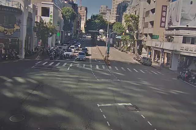崇德路/漢口路(右側車流往文心路)Chongde Rd./Hankou Rd. (Right side Traffic flow to Wenxin Rd.)