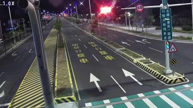 市政路/安和路(右側車流往工業區一路)