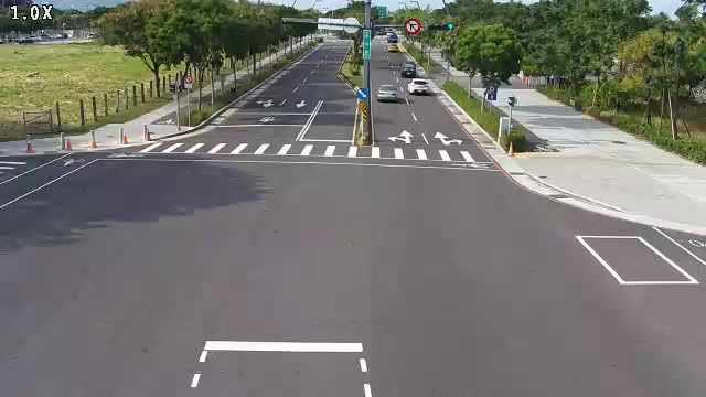 凱旋路/僑大路(右側車流往環中路)Kaixuan Rd./Qiao Da Rd.(Right side Traffic flow to Huanzhong Rd.)